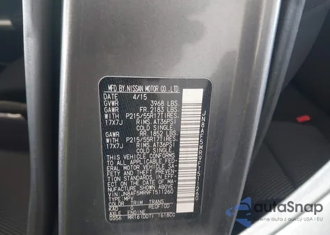 2015 Nissan Juke S z USA, uszkodzony, nr VIN JN8AF5MR9FT511260